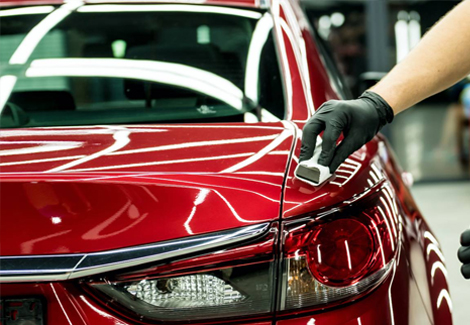 Hydrophobic effect of ceramic coating