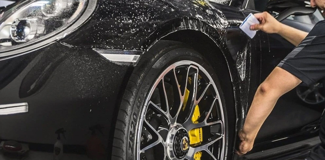 Professional exterior car detailing