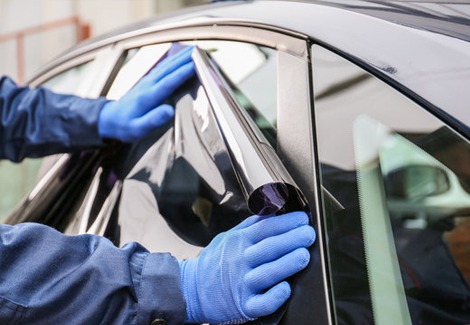 Car with professionally tinted windows